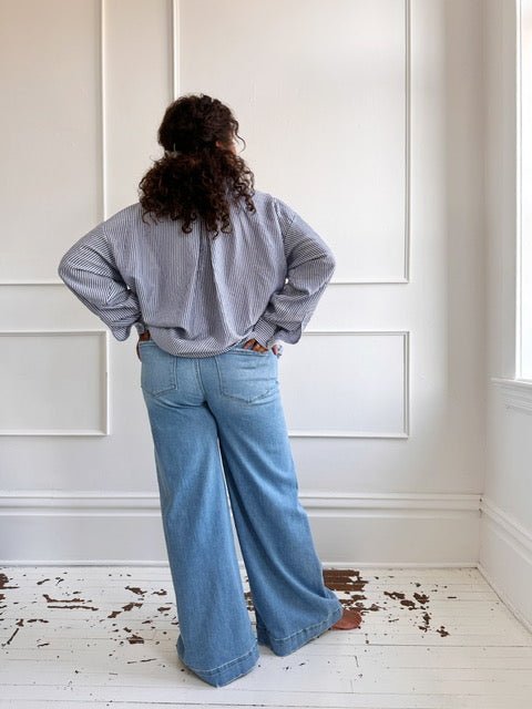 High Rise Super Wide Denim
