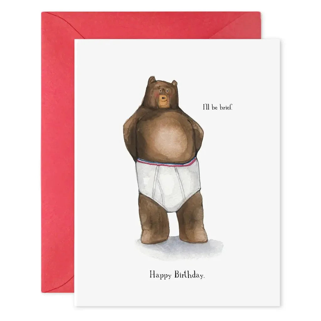 "I'll Be Brief" Card