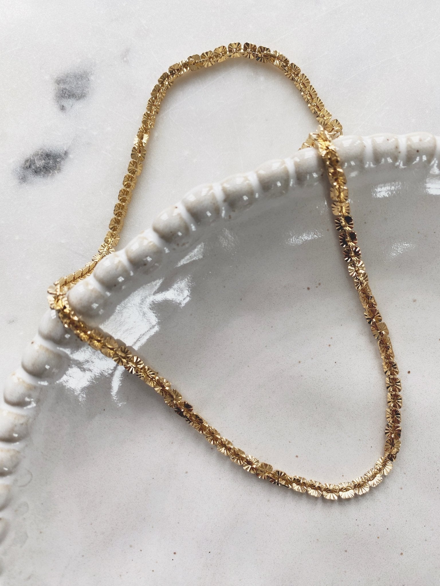 Jennifer Chain Necklace, Gold Filled