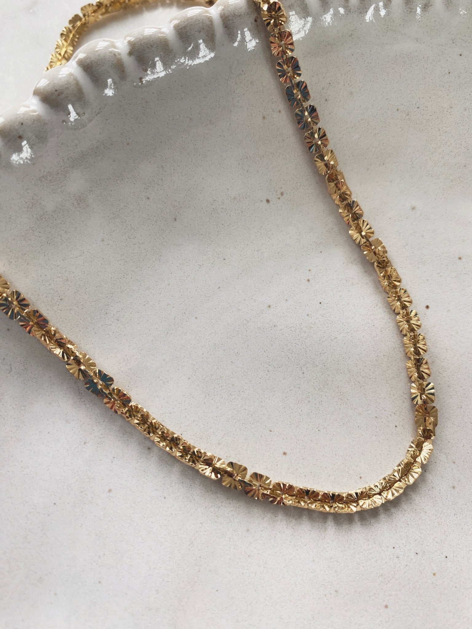 Jennifer Chain Necklace, Gold Filled