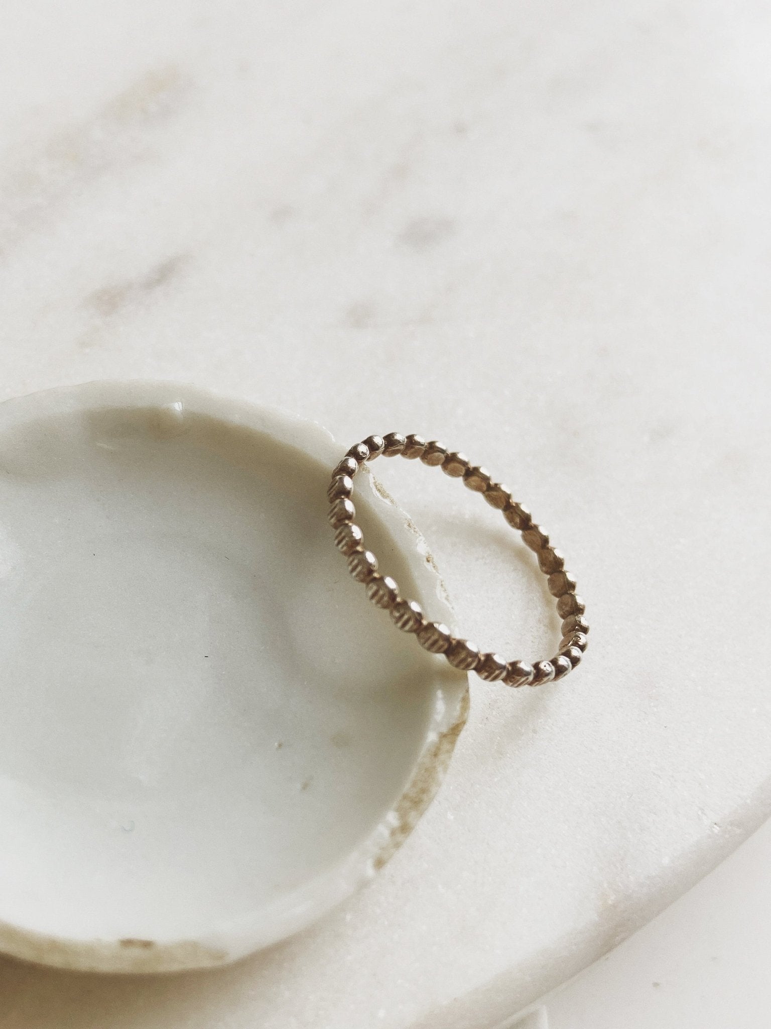Jules Coin Texture Stacker Band