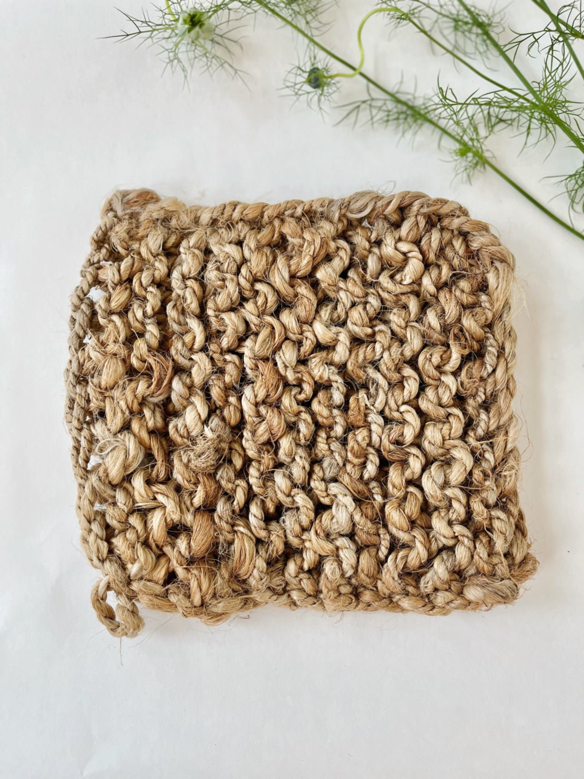 Jute Crocheted Pot Holder