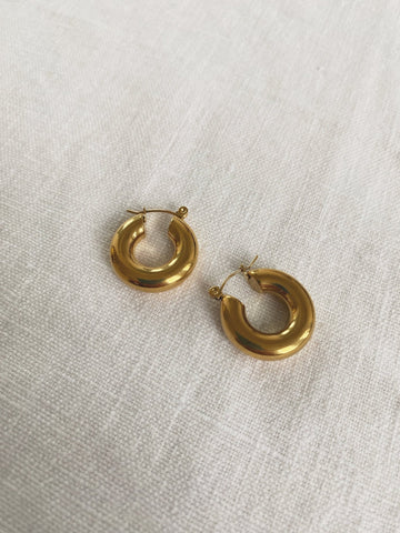 Kira Hoops, Gold Dipped