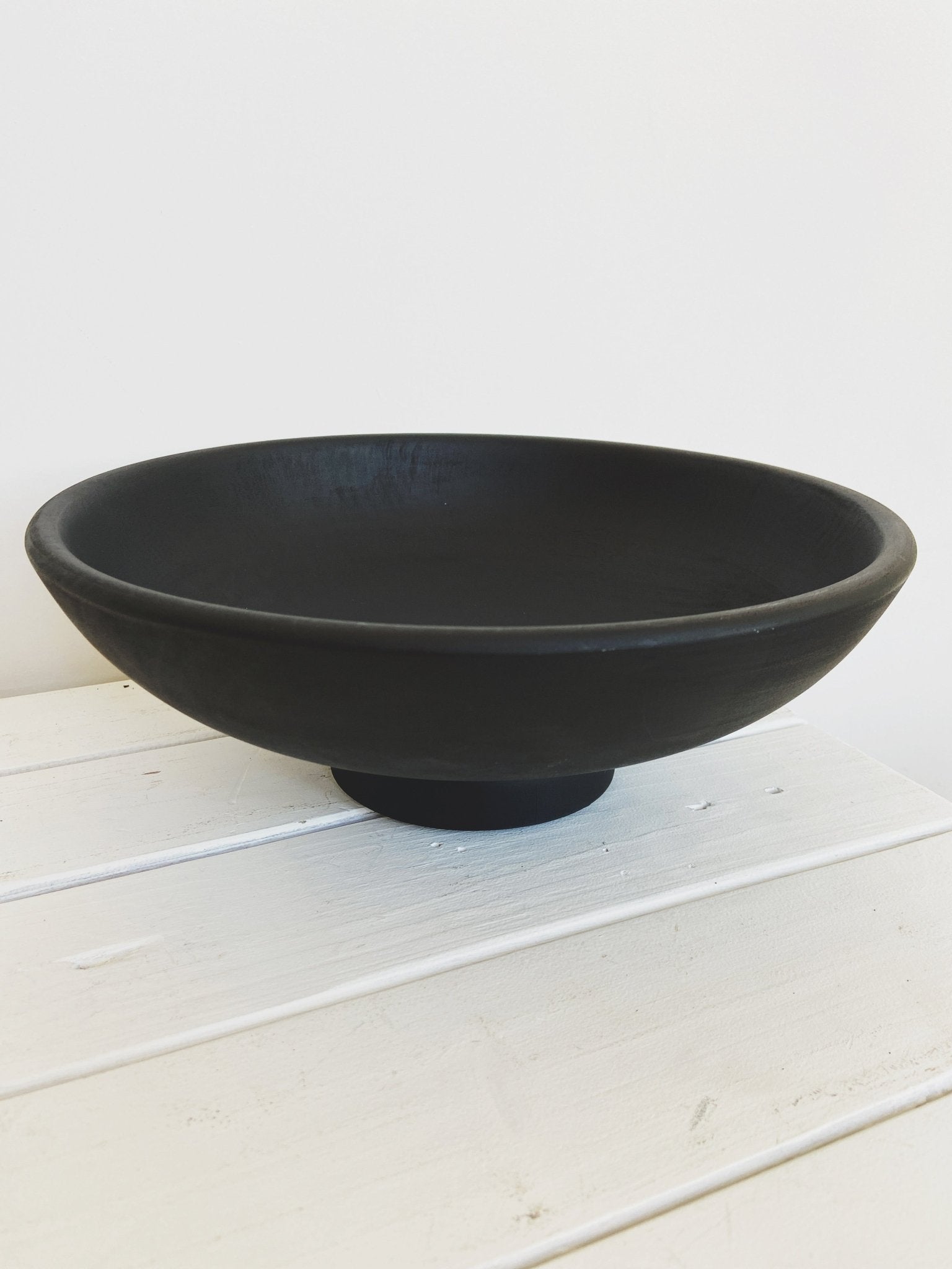 Mango Wood Footed Bowl