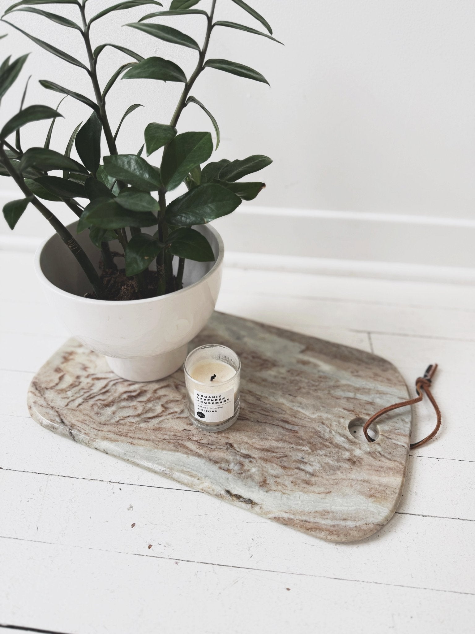 Marble Board w/ Leather Tie