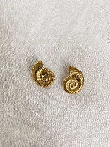 Mari Studs, Gold Dipped