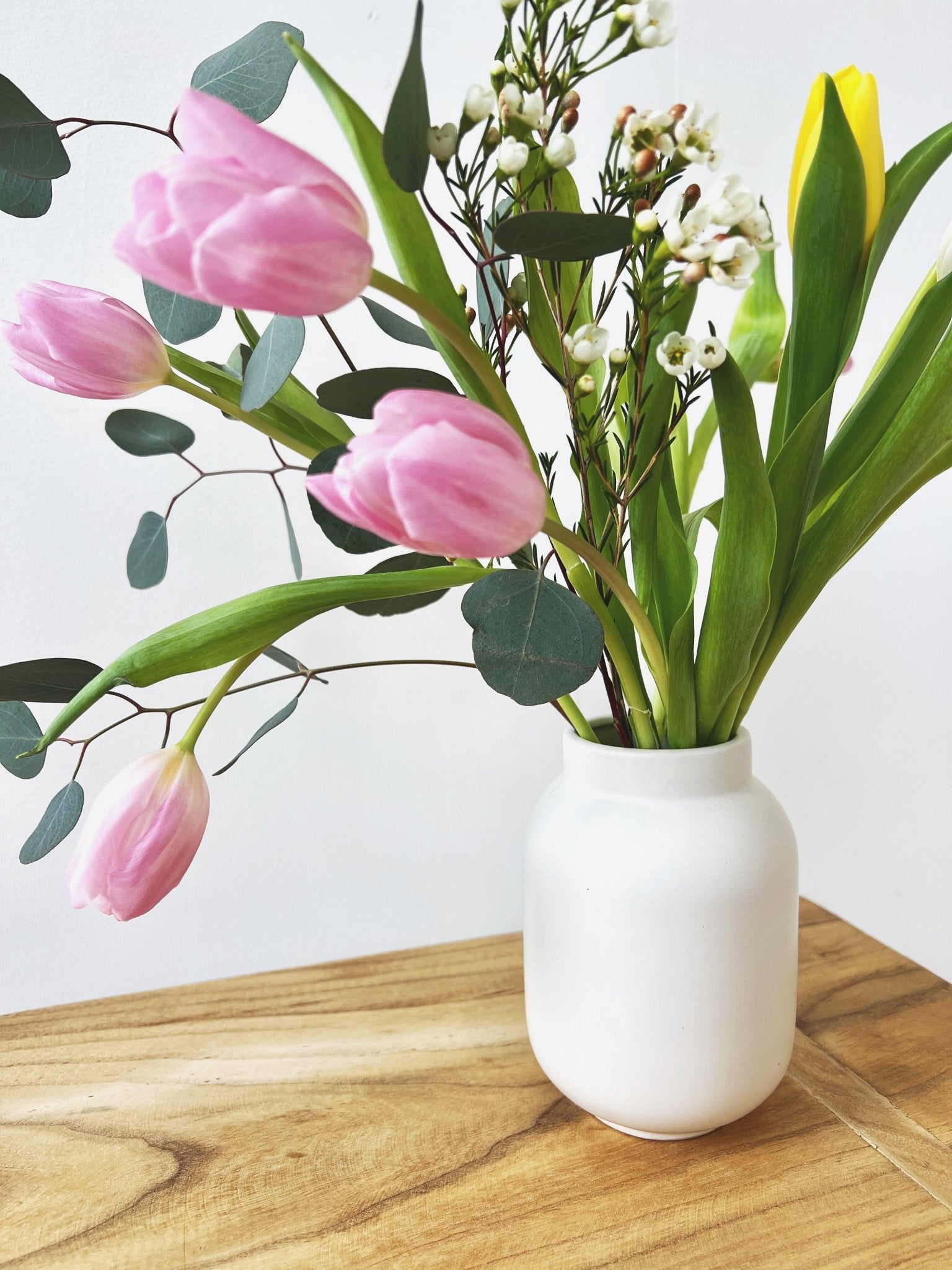 Matte Round Ceramic Vase