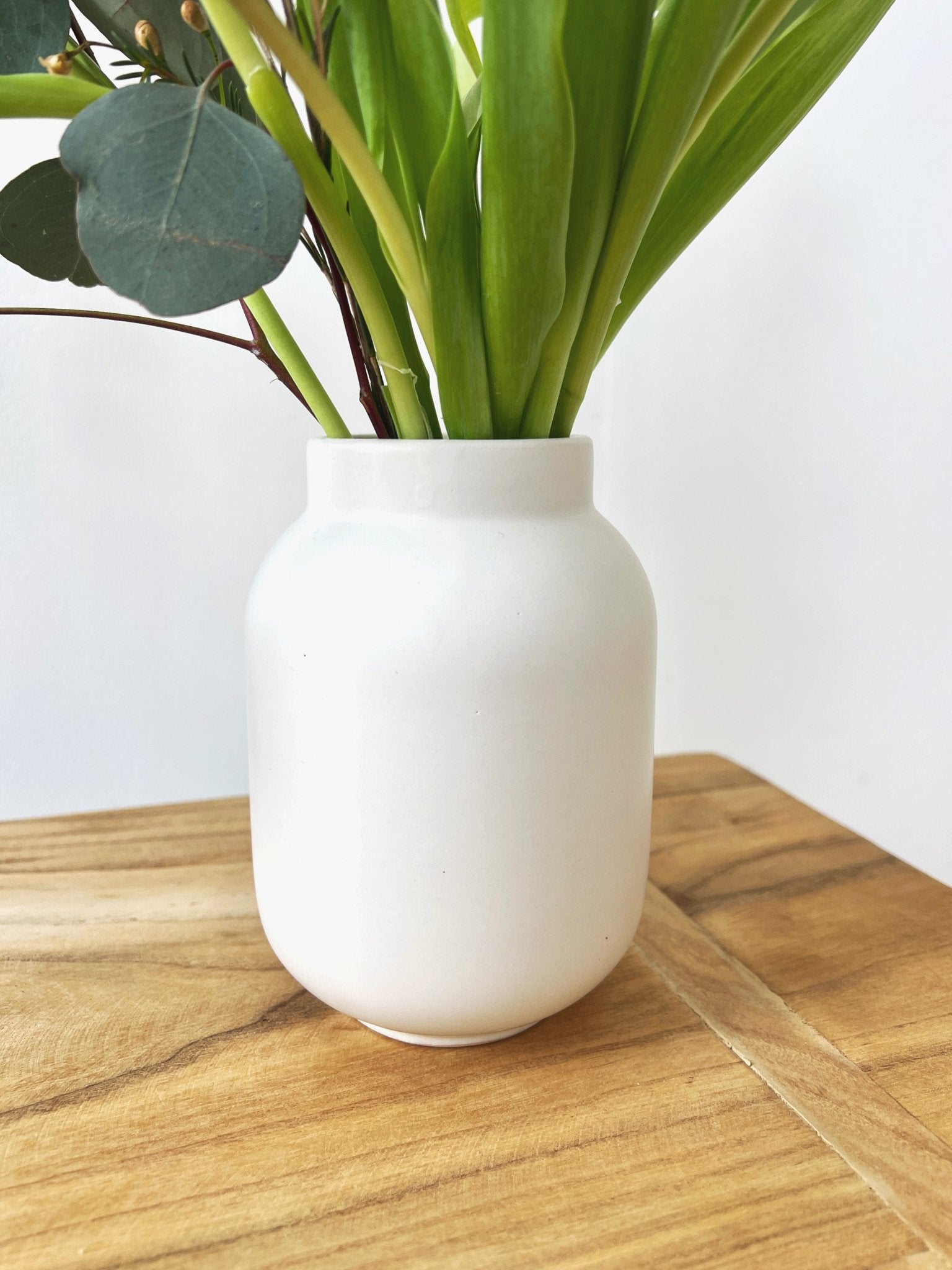 Matte Round Ceramic Vase