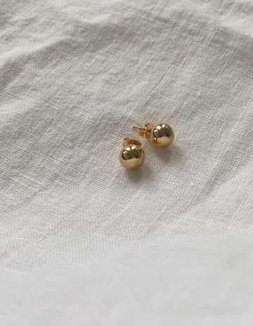 Metal Ball Studs, Gold Plated
