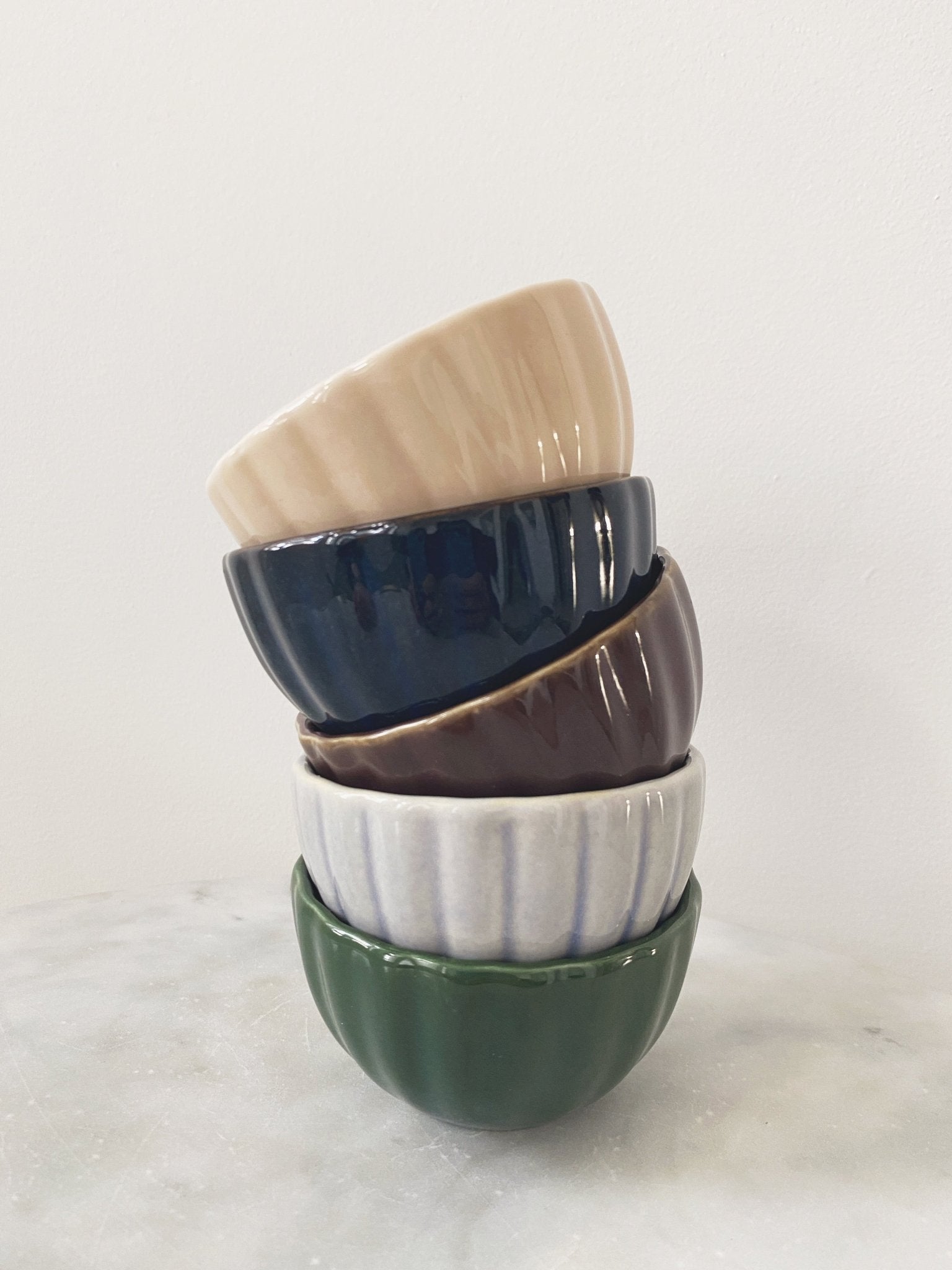 Mini Ribbed Stoneware Bowl