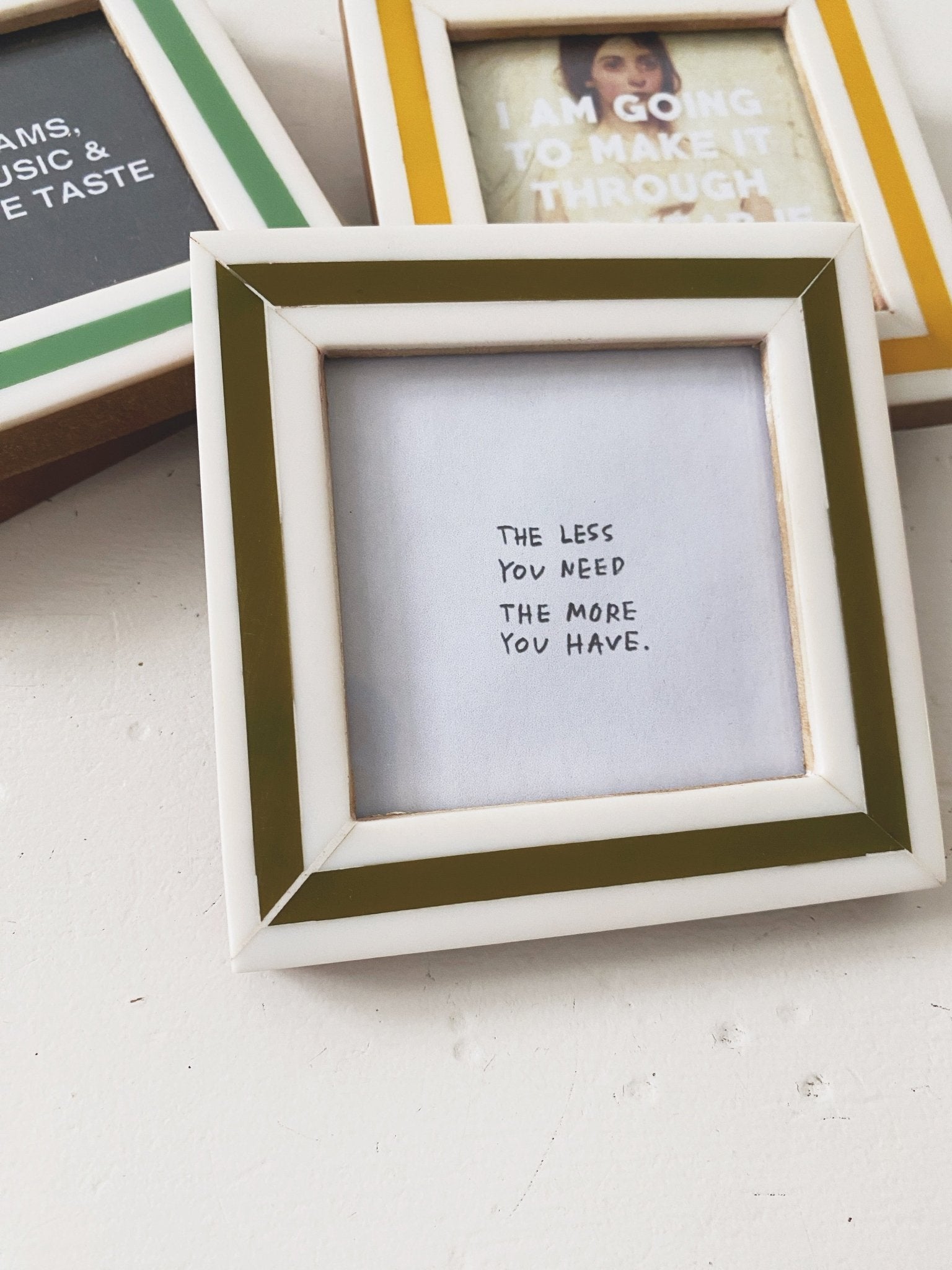 Mini Stripe Resin Frame Magnet