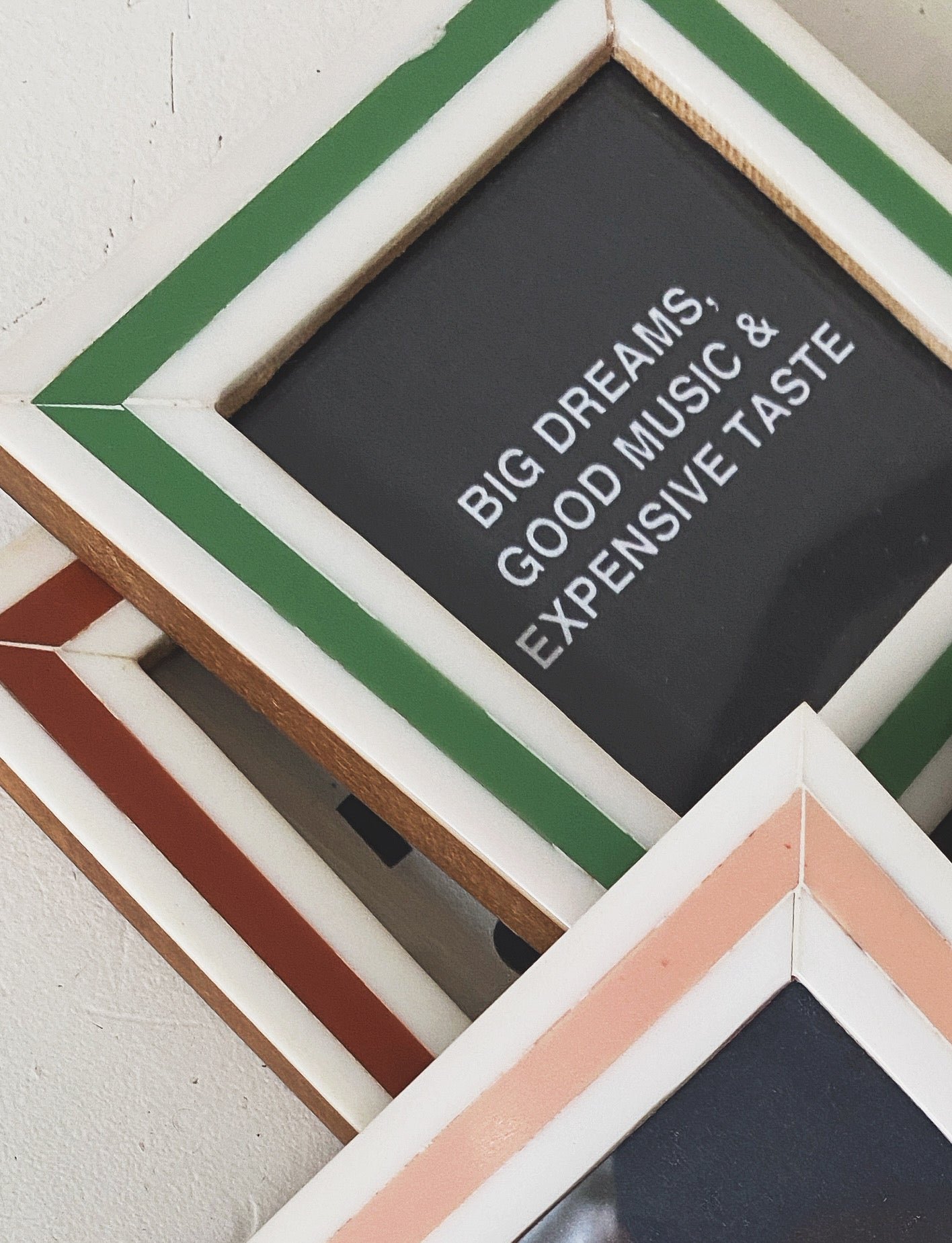 Mini Stripe Resin Frame Magnet
