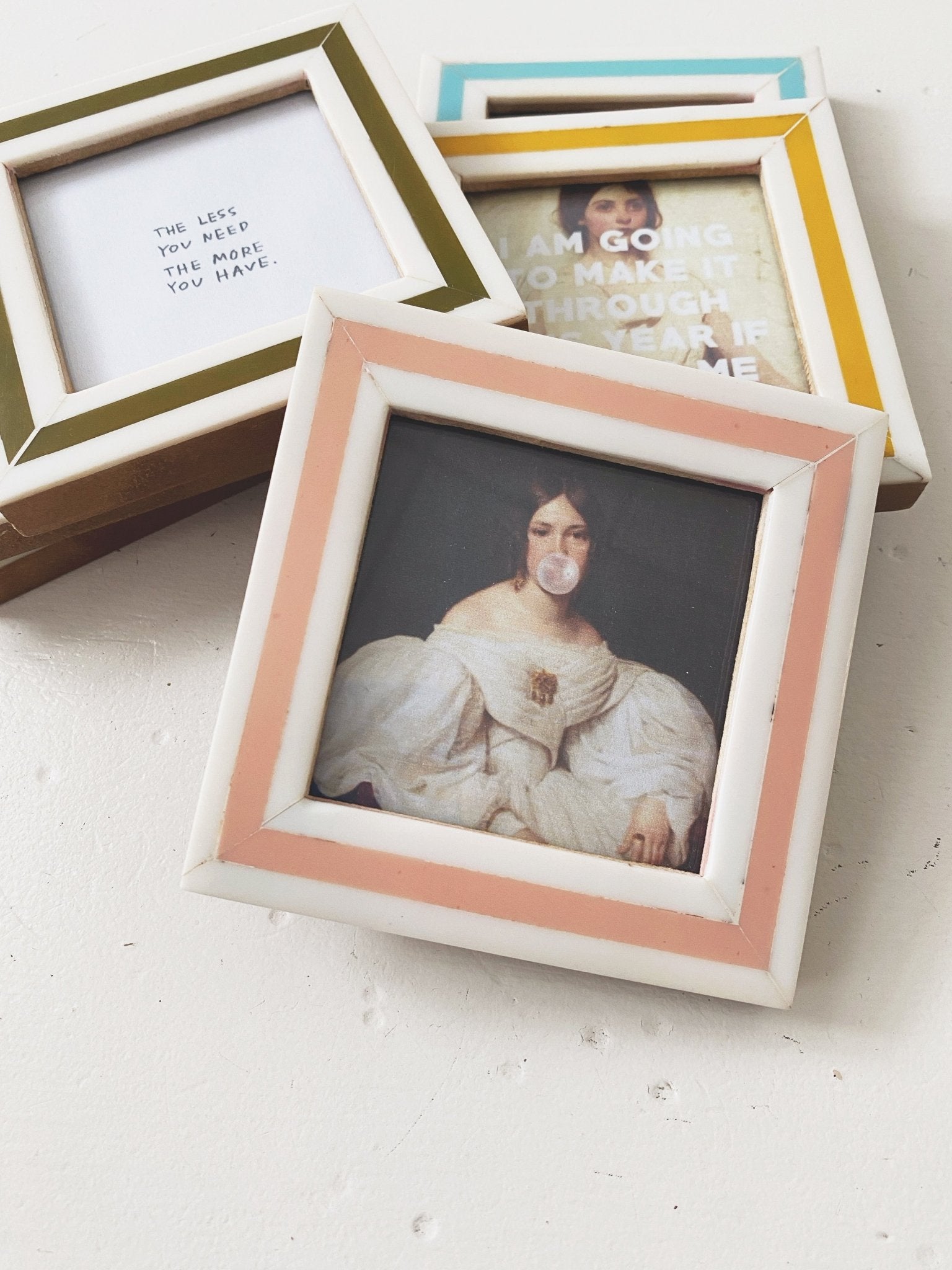 Mini Stripe Resin Frame Magnet