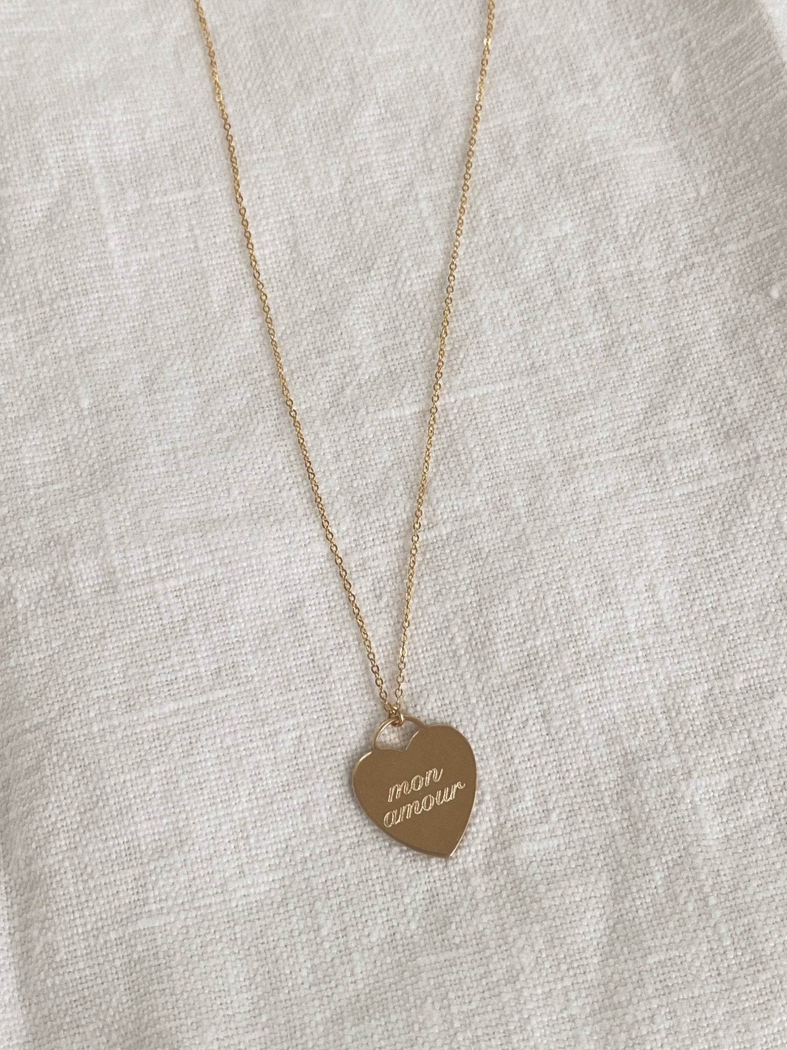 Mon Amour Necklace, Gold Filled