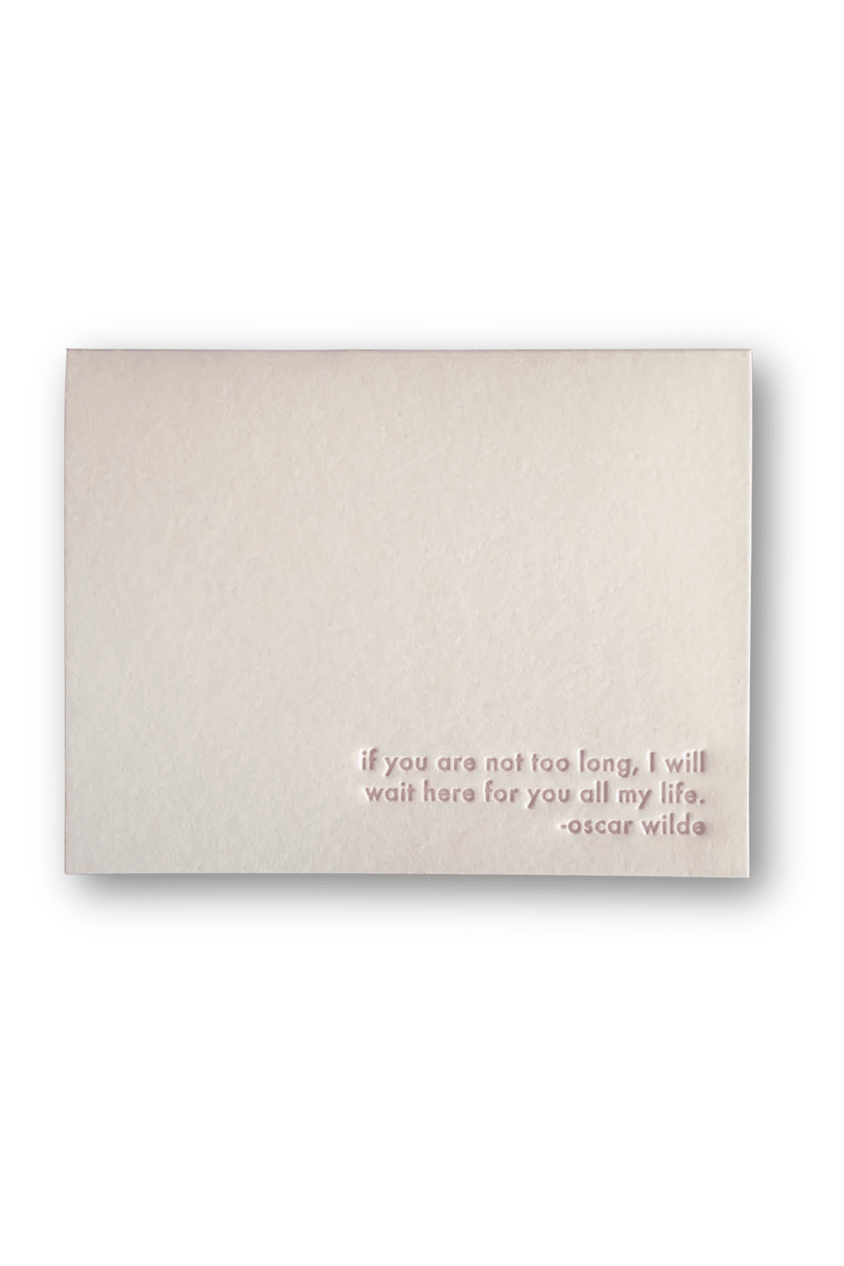 Oscar Wilde - Wait Card