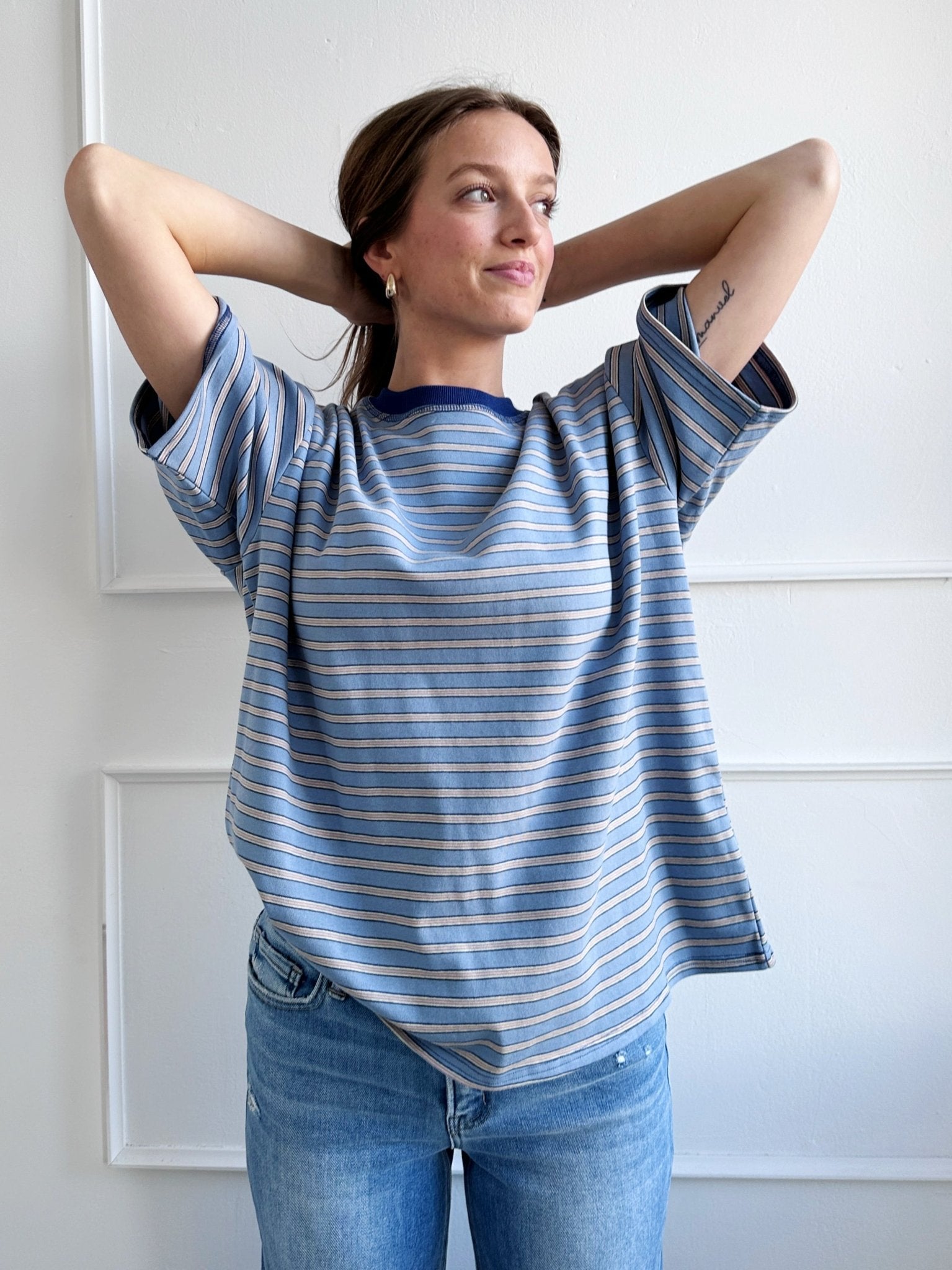 Oversized Striped Tee