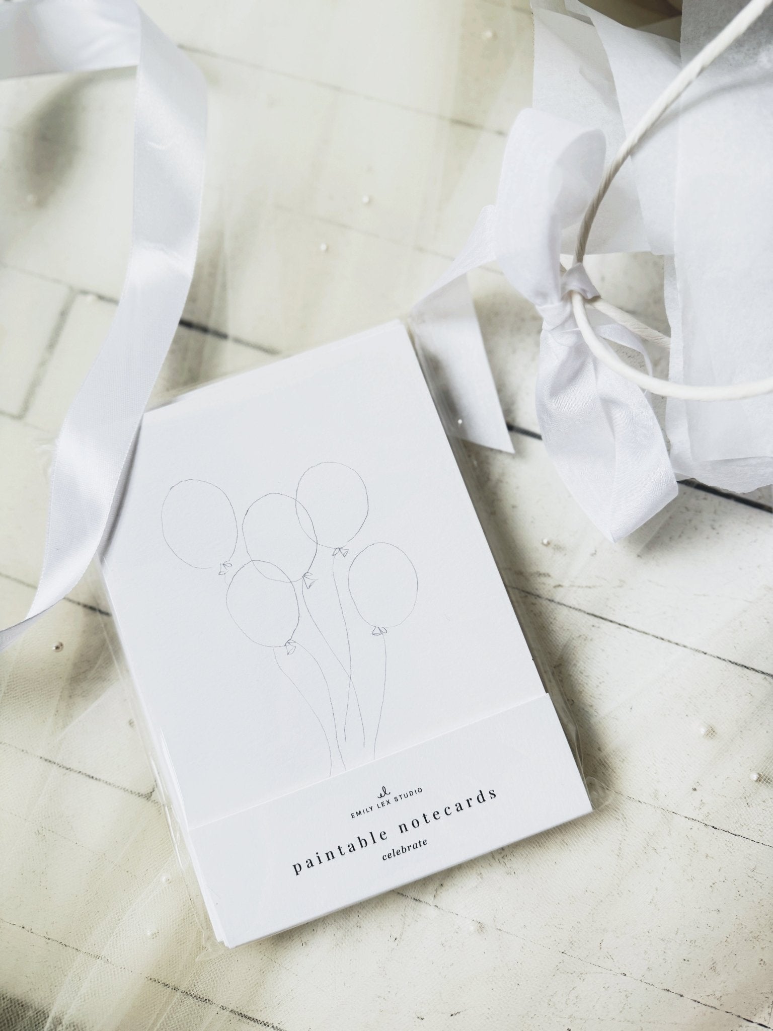 Paintable Notecard Set