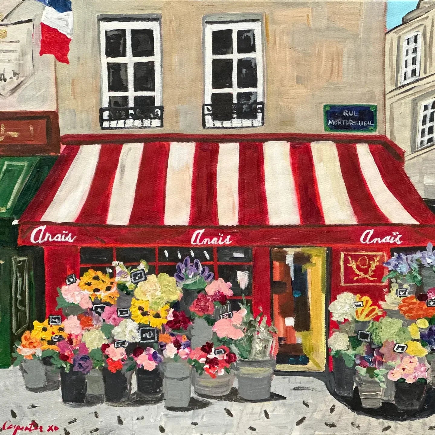 Paris Flower Shop Card