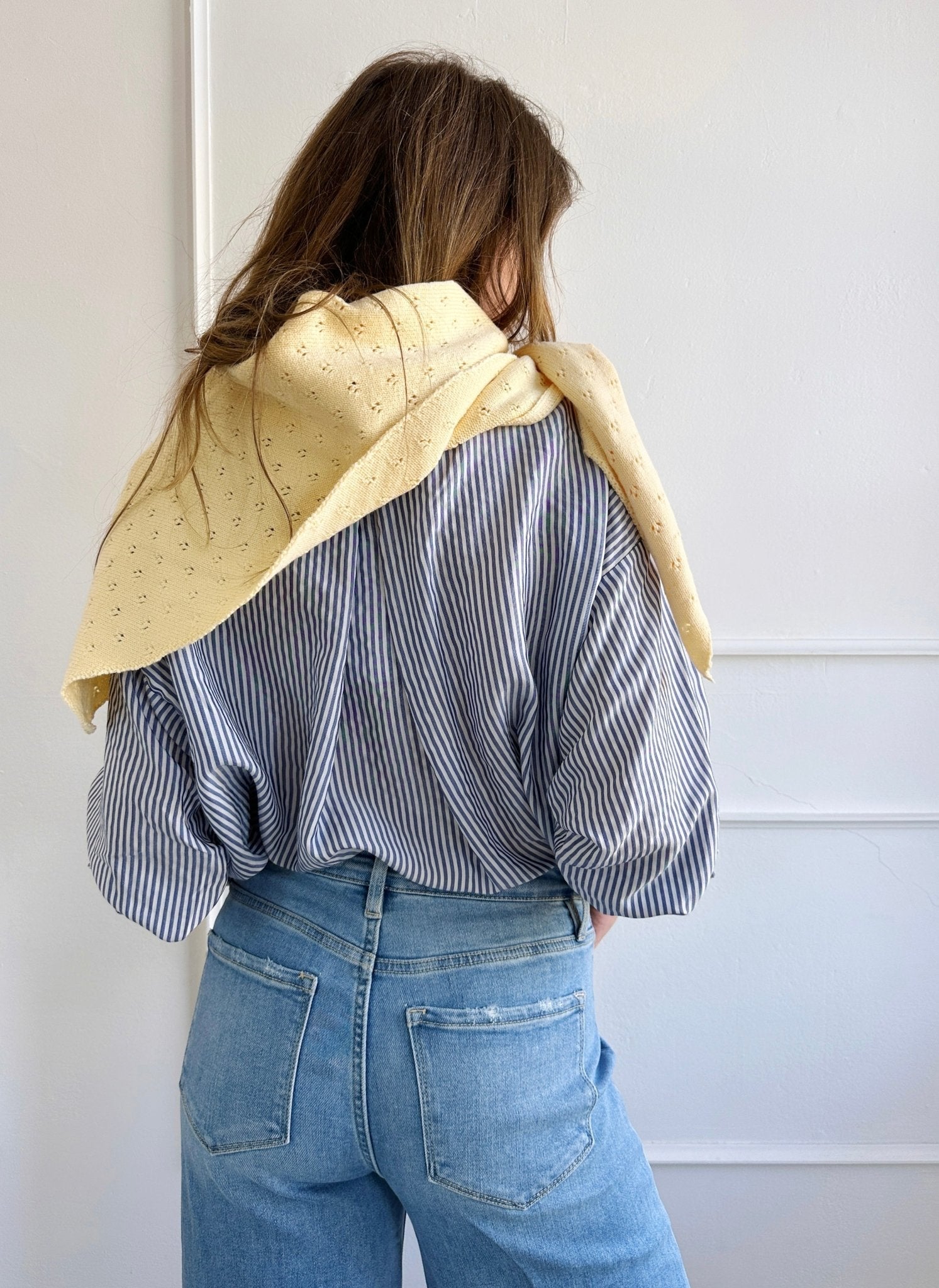 Pointelle Knit Scarf
