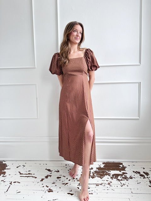 Polka Dot Midi Dress