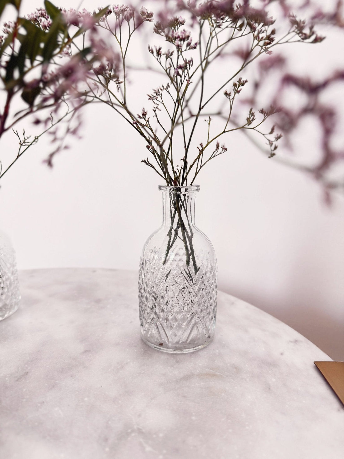 Pressed Glass Bud Vase