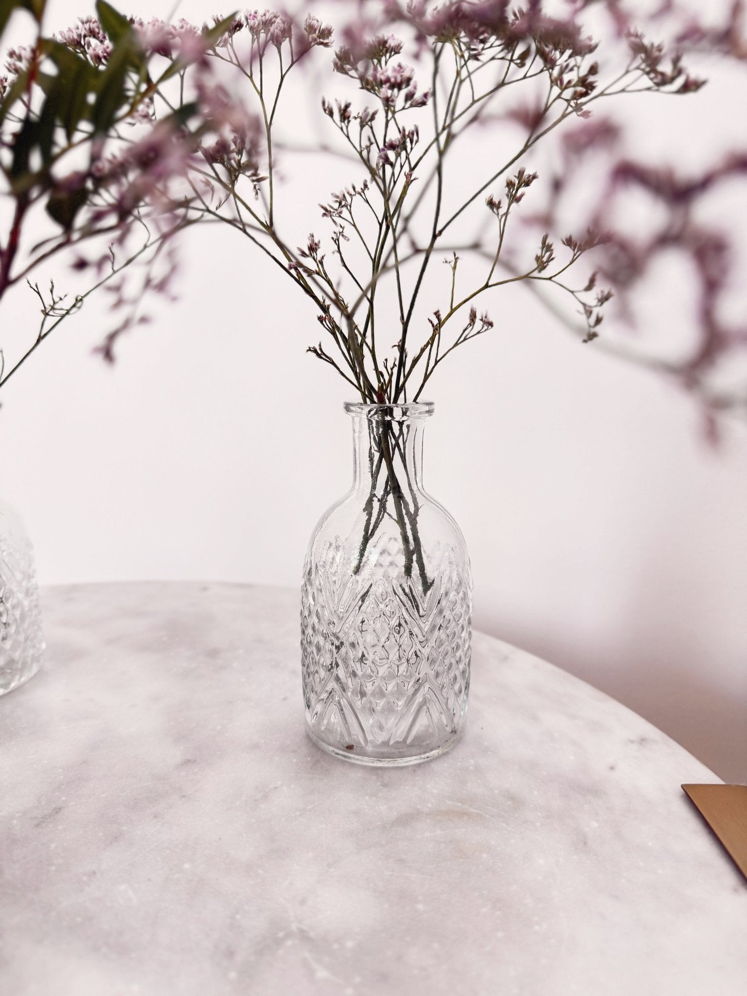 Pressed Glass Bud Vase
