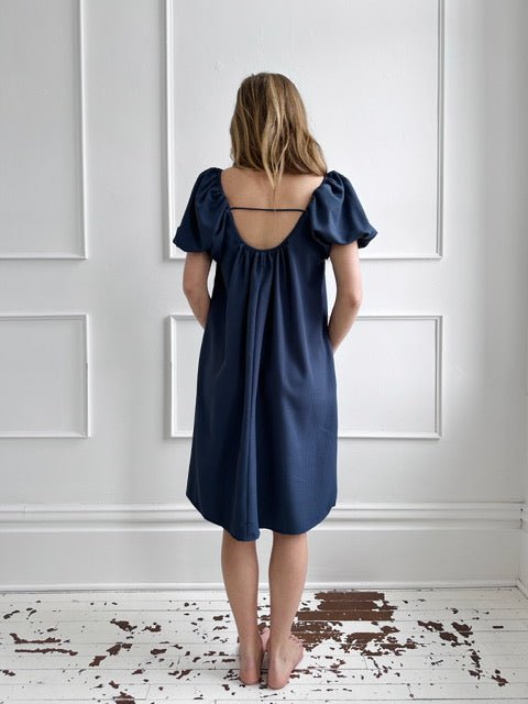 Puff Sleeve Shift Dress