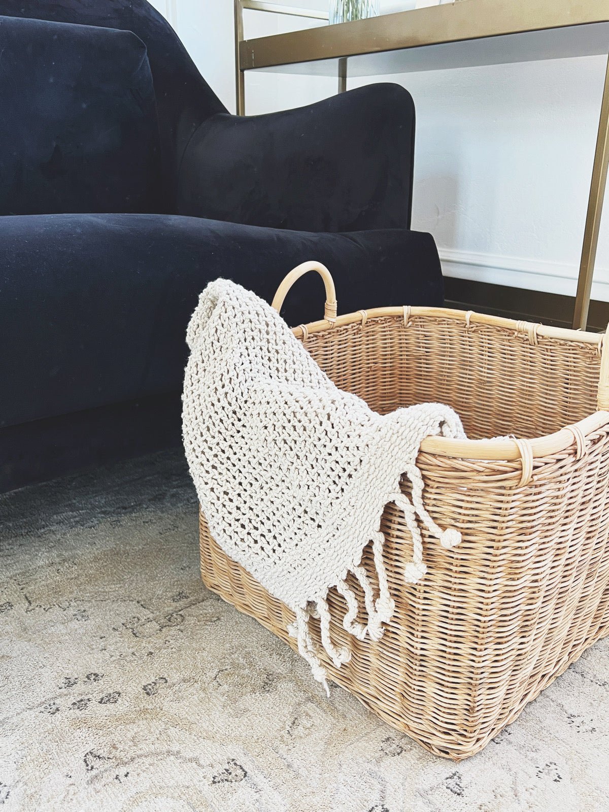 Rattan Baskets w/ Handles