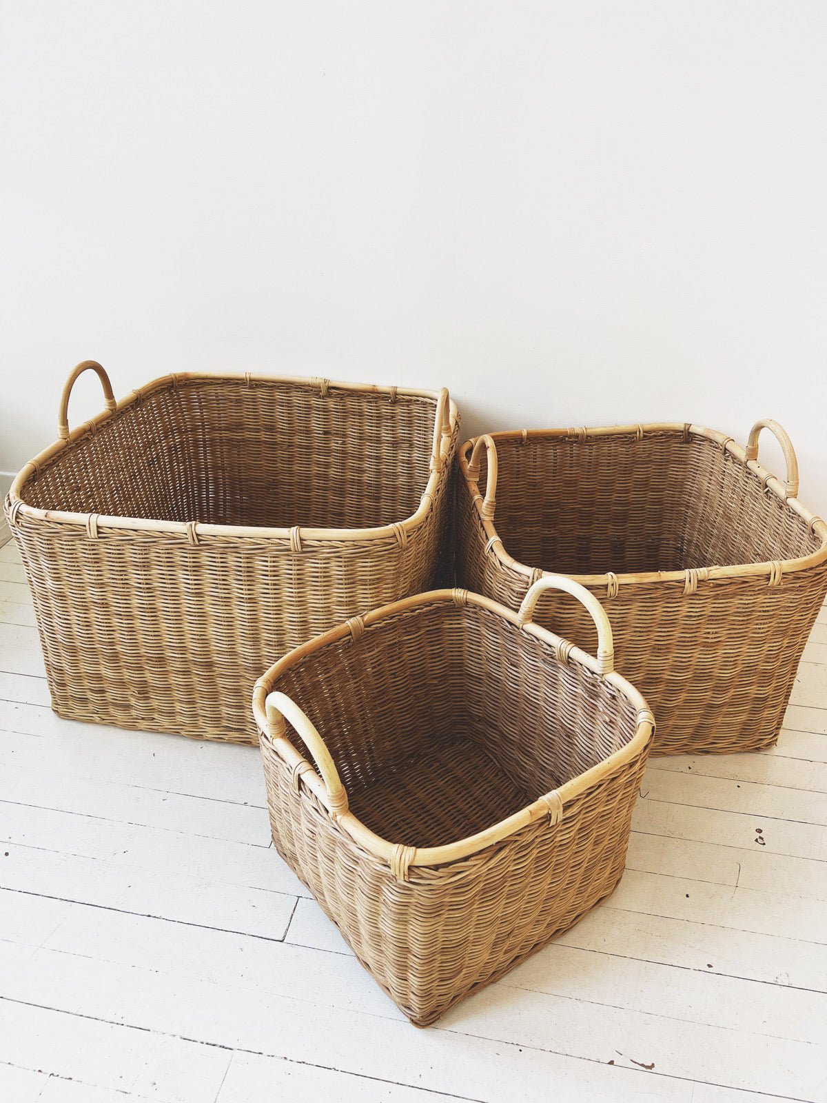 Rattan Baskets w/ Handles
