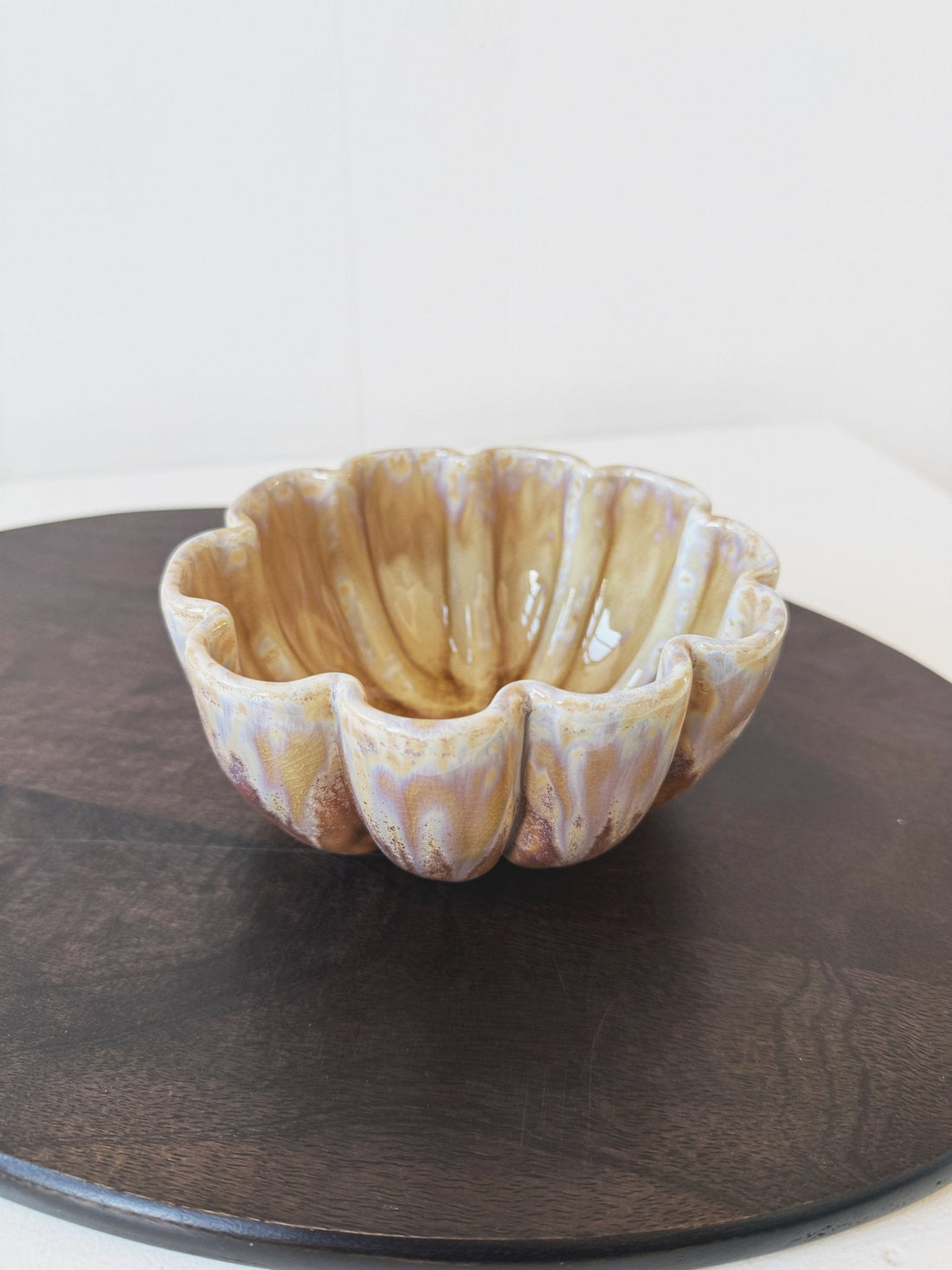 Reactive Glaze Flower Bowl