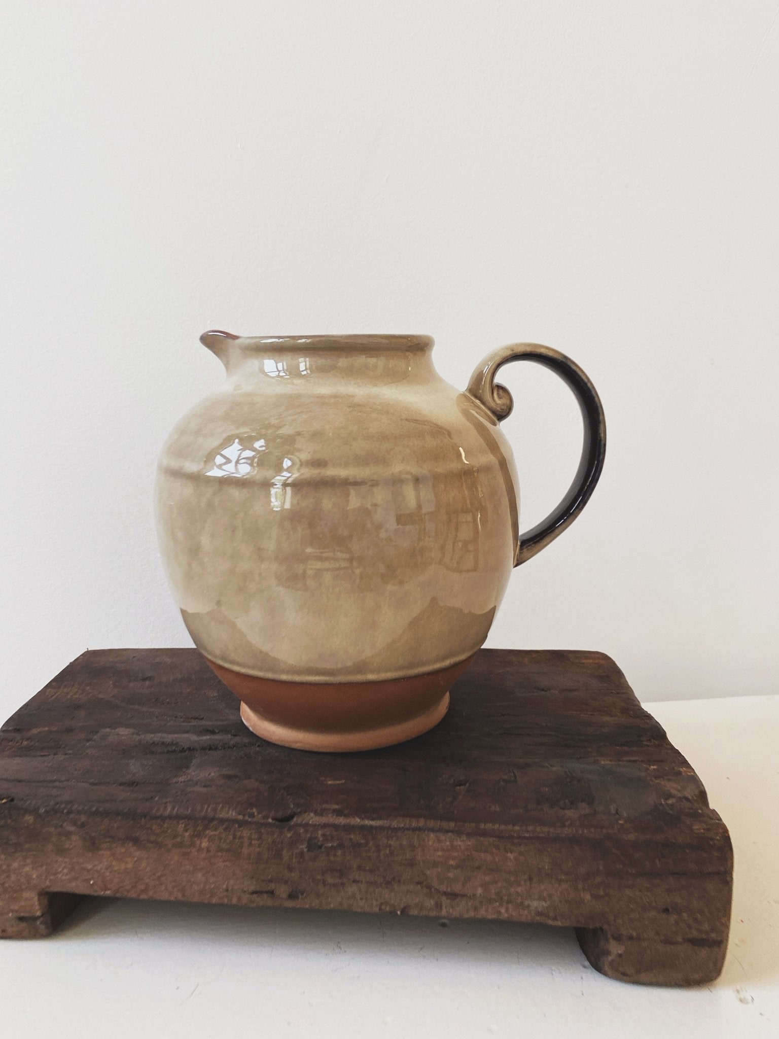 Reactive Glaze Stoneware Pitcher