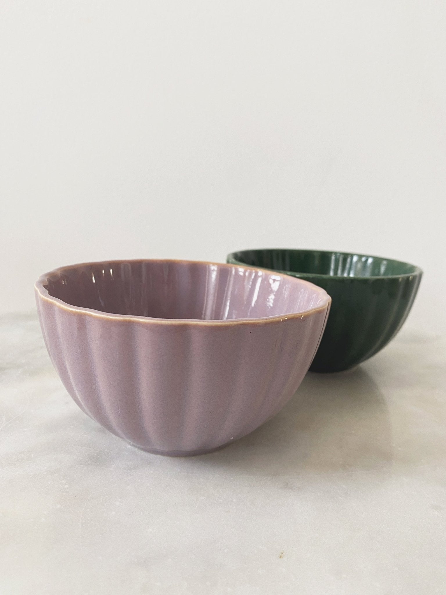 Ribbed Stoneware Bowl