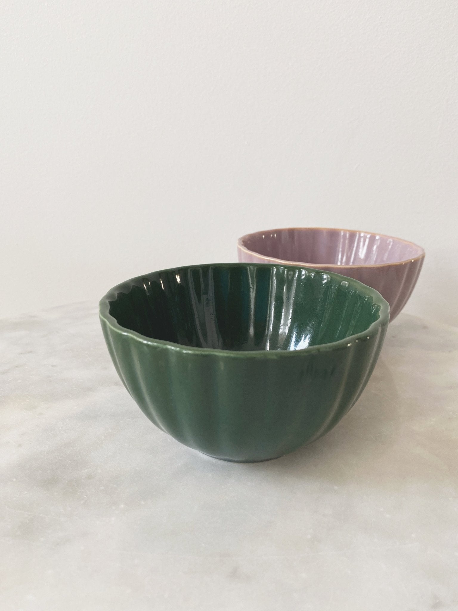 Ribbed Stoneware Bowl