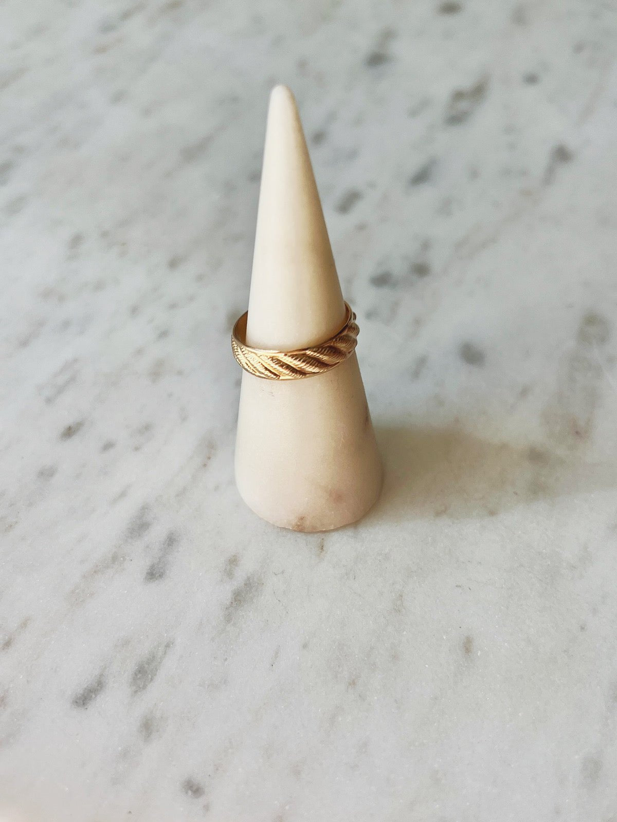 Ripple Ring, Gold Filled