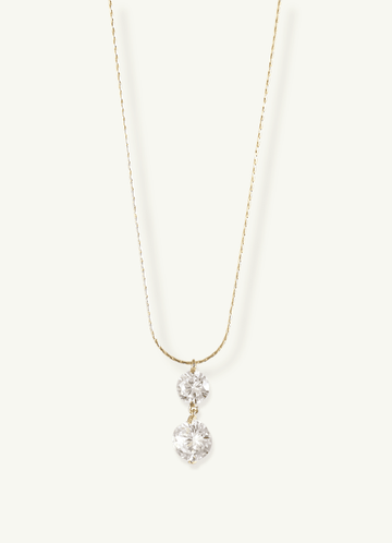 Round Crystal Pendant Necklace