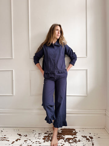 Ruffle Cotton Blouse - FINAL SALE