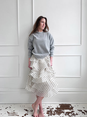 Ruffled Polka Dot Skirt