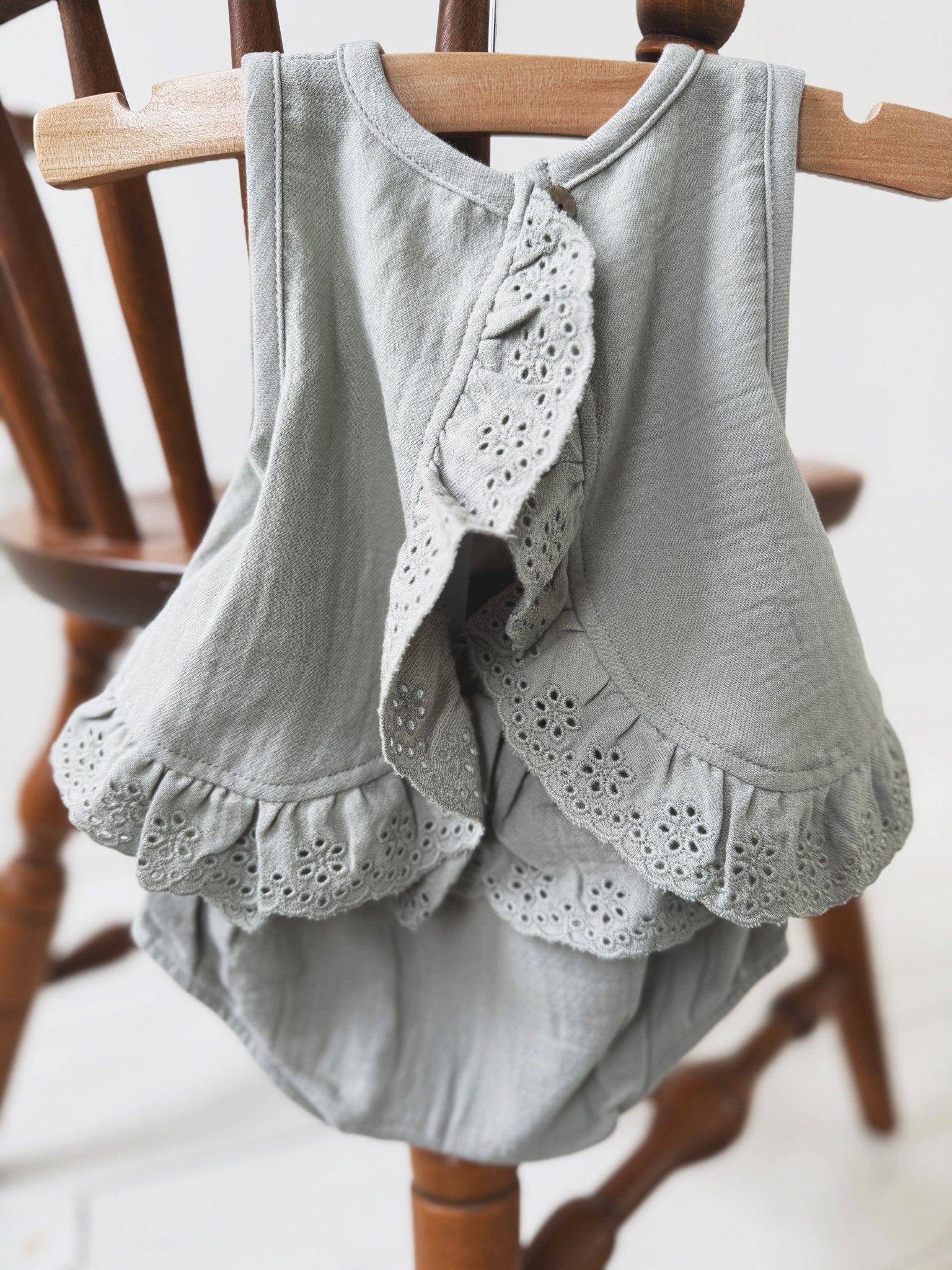 Ruffled Tulip Top & Bloomer Set