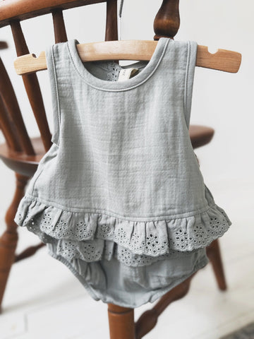 Ruffled Tulip Top & Bloomer Set