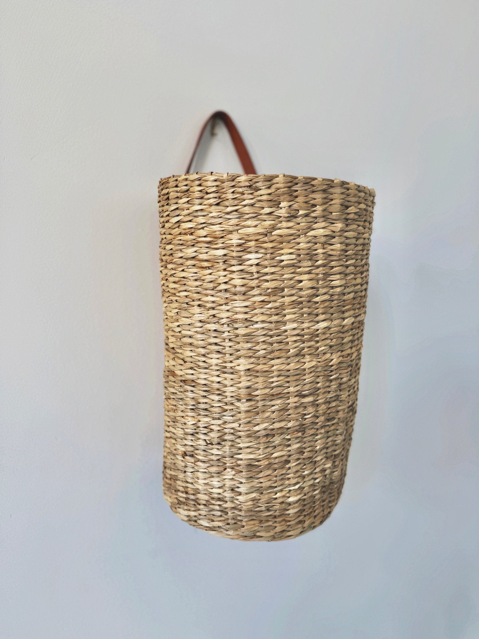 Skinny Woven Basket w/ Handle