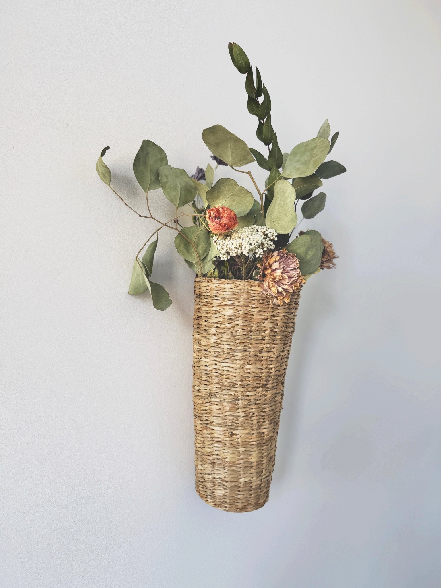 Skinny Woven Basket w/ Handle