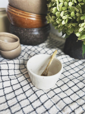 Speckled Stoneware Pinch Pot