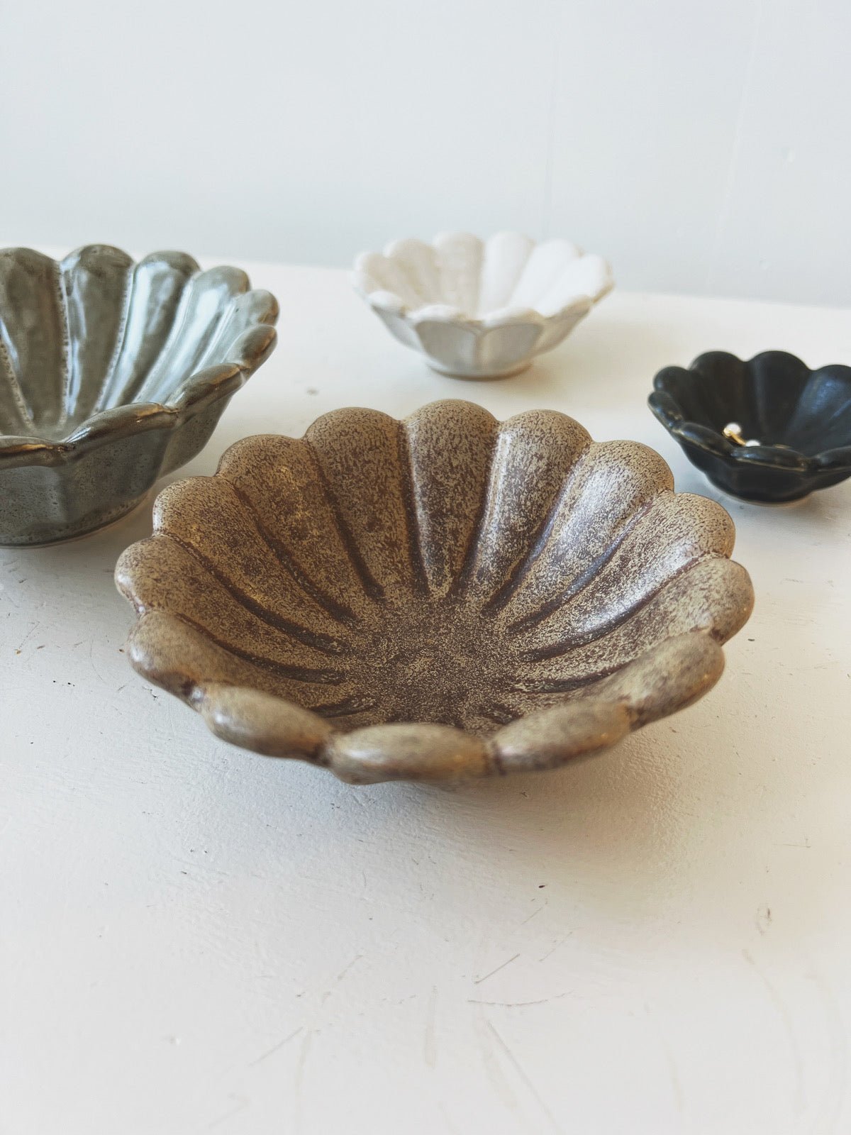 Stoneware Flower Bowl