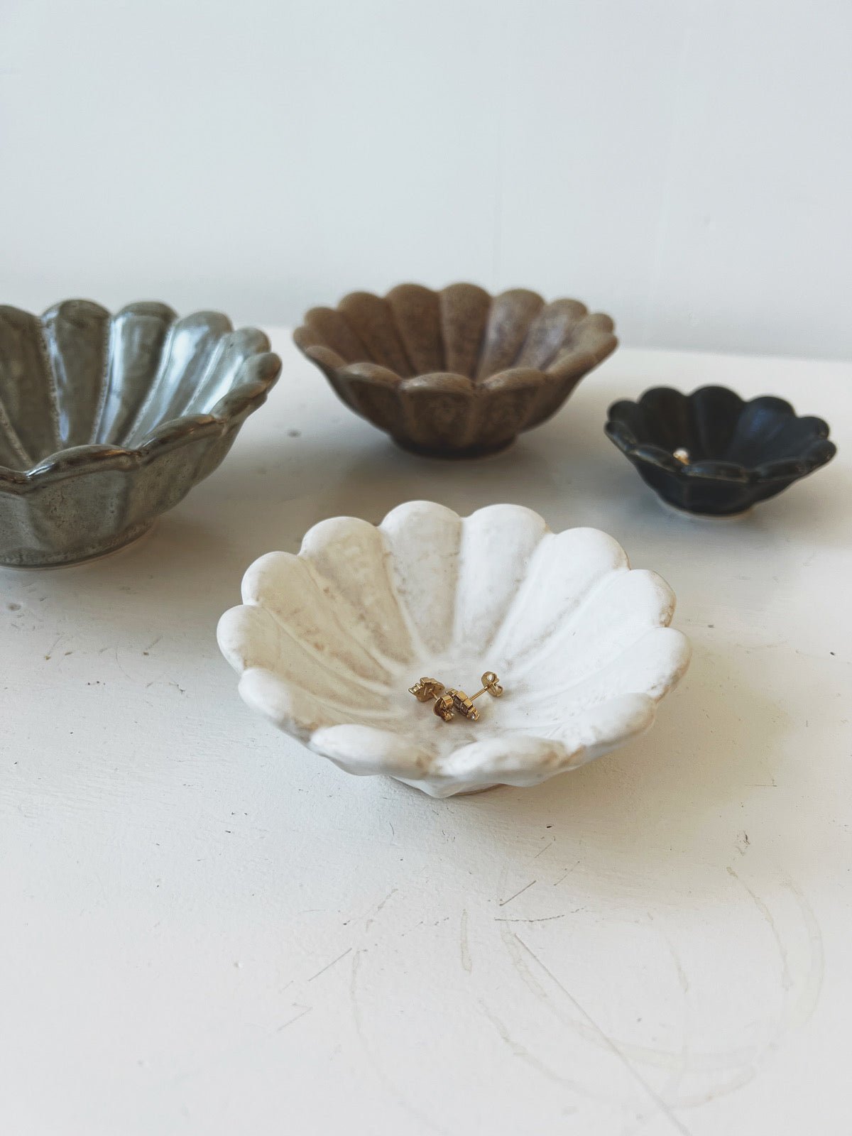 Stoneware Flower Bowl
