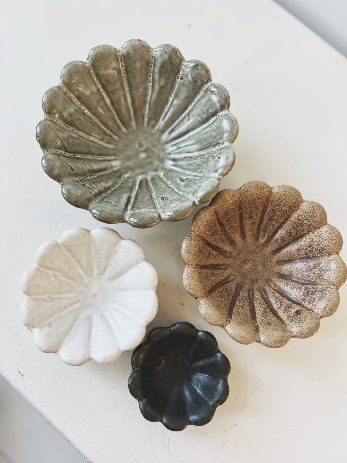 Stoneware Flower Bowl