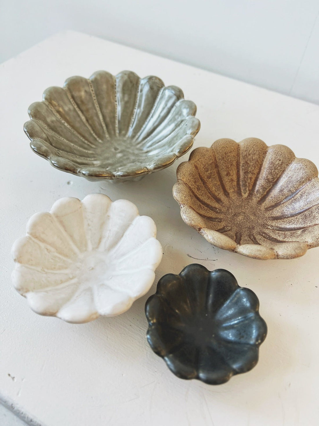 Stoneware Flower Bowl
