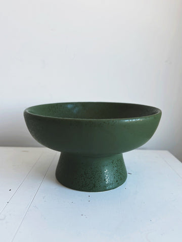 Stoneware Pedestal Bowl