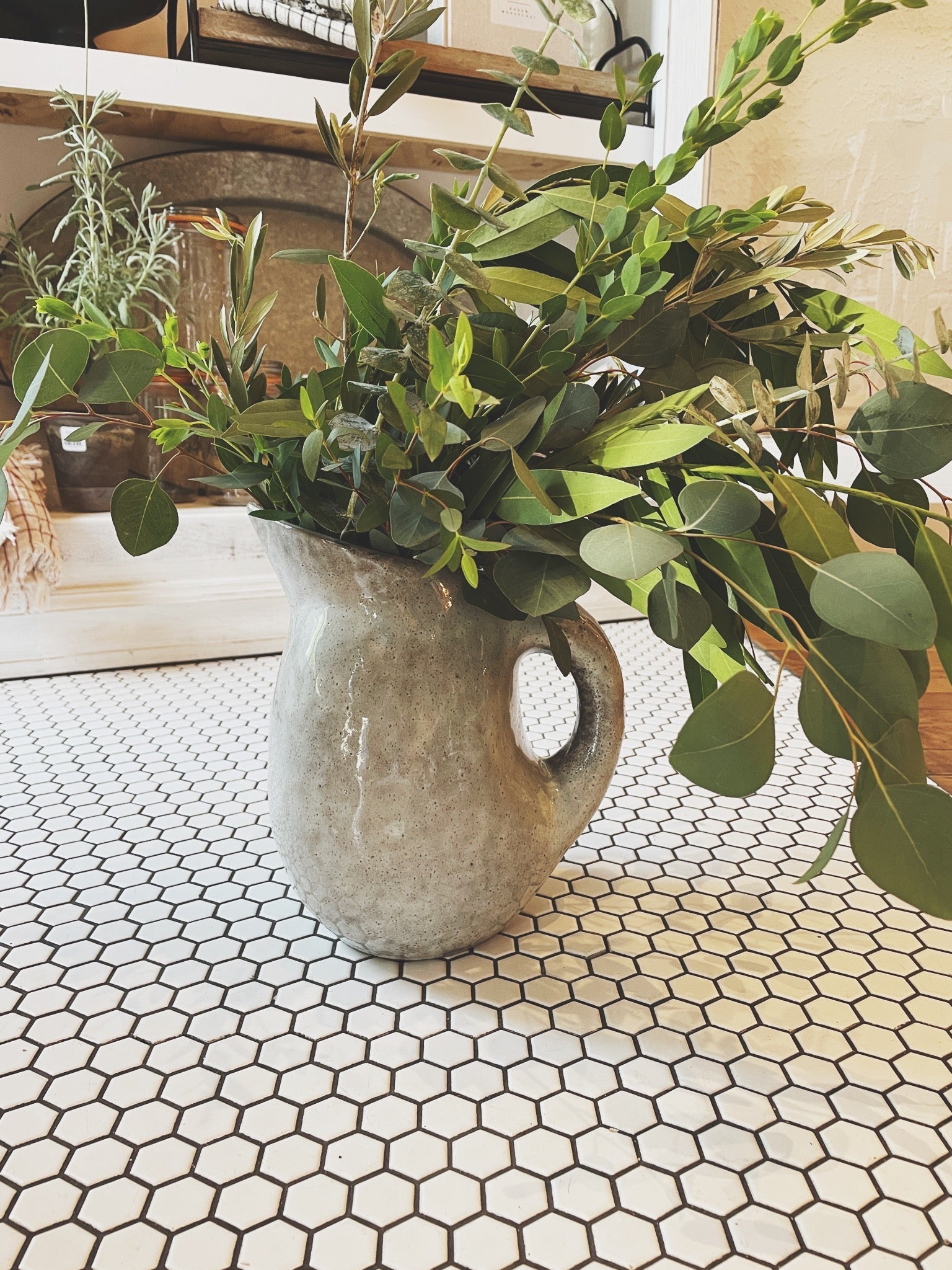 Stoneware Pitcher