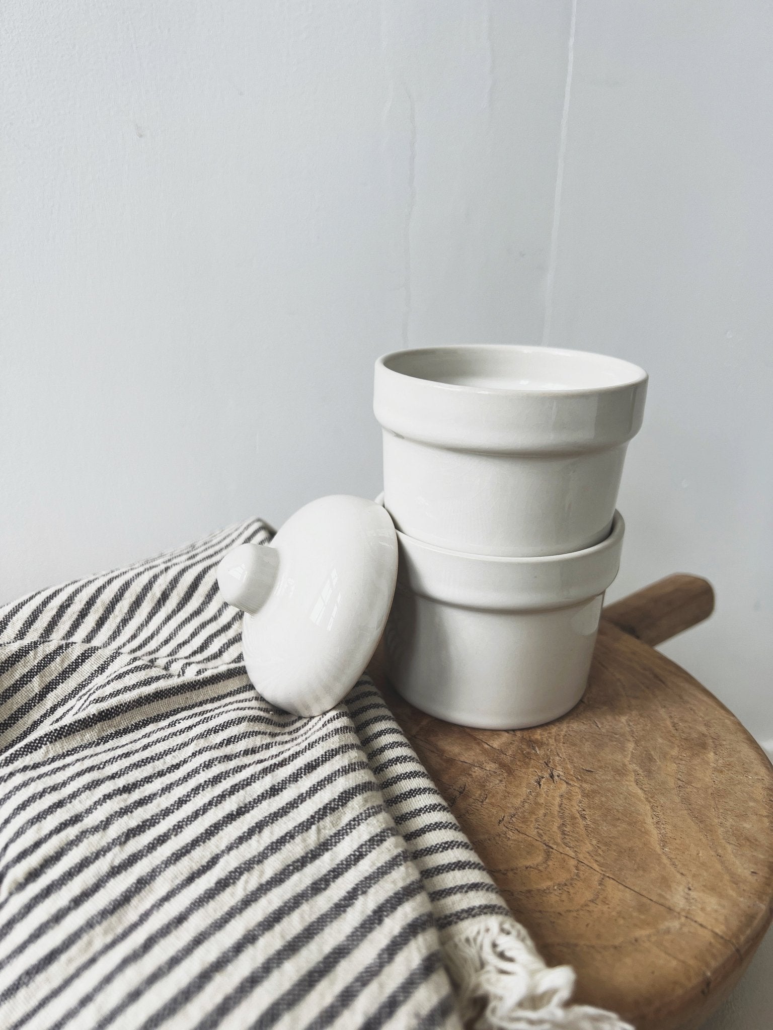 Stoneware Stackable Pinch Pots