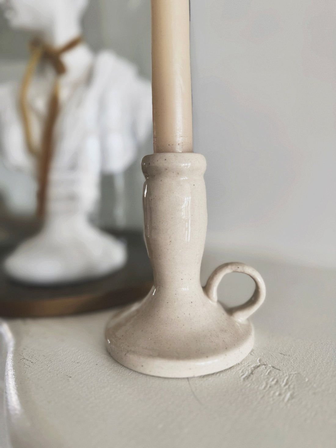 Stoneware Taper Holder